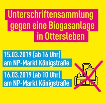 unterschriftensammlung biogas